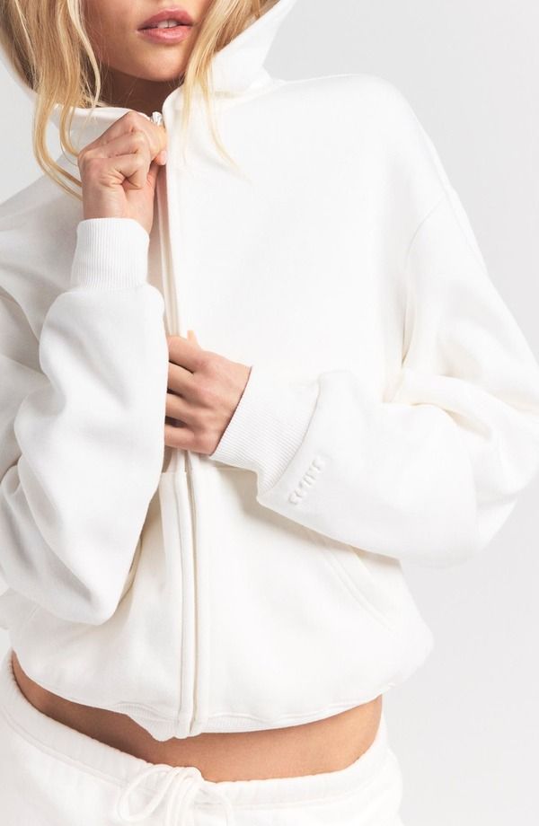 スキムズ レディース アウター パーカー・スウェット コットン フリース SKIMS Cotton Fleece Blend Classic ZipUp Hoodie Marble