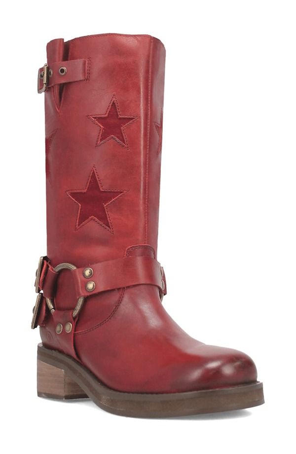 ディンゴ レディース シューズ ブーツ・レインブーツ Dingo Blacklist Moto Boot Wine ワイン