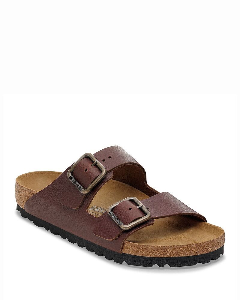 ビルケンシュトック メンズ シューズ サンダル Birkenstock Mens Arizona Slide Sandals Brown Leather ブラウン