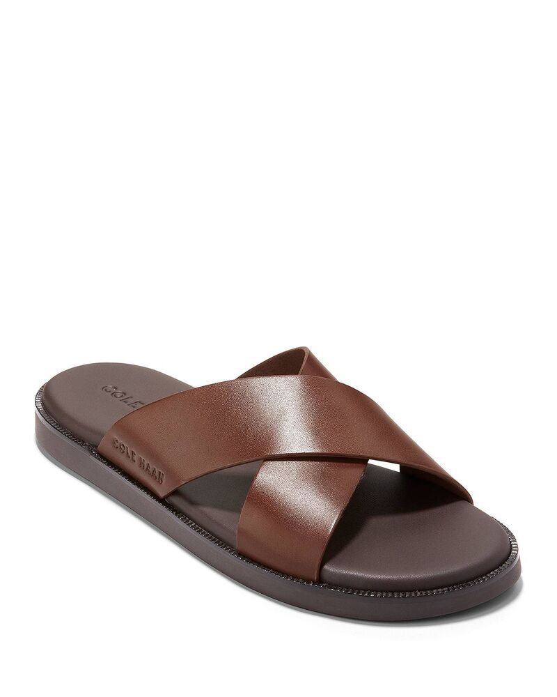 コールハーン メンズ シューズ サンダル Cole Haan Mens Nantucket Crosstrap Slip On Slide Sandals Woodbury