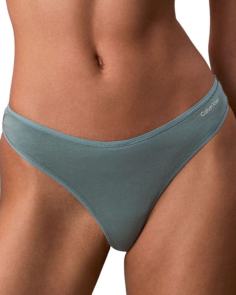 カルバンクライン レディース アンダーウェア パンツ Calvin Klein Ideal Thong Slate Turquoise スレート