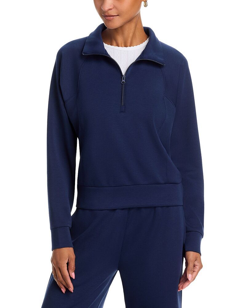 ヴィンテージハバナ レディース アウター パーカー・スウェット ハーフジップ シャツ Vintage Havana Quarter Zip Sweatshirt Navy ネイビー