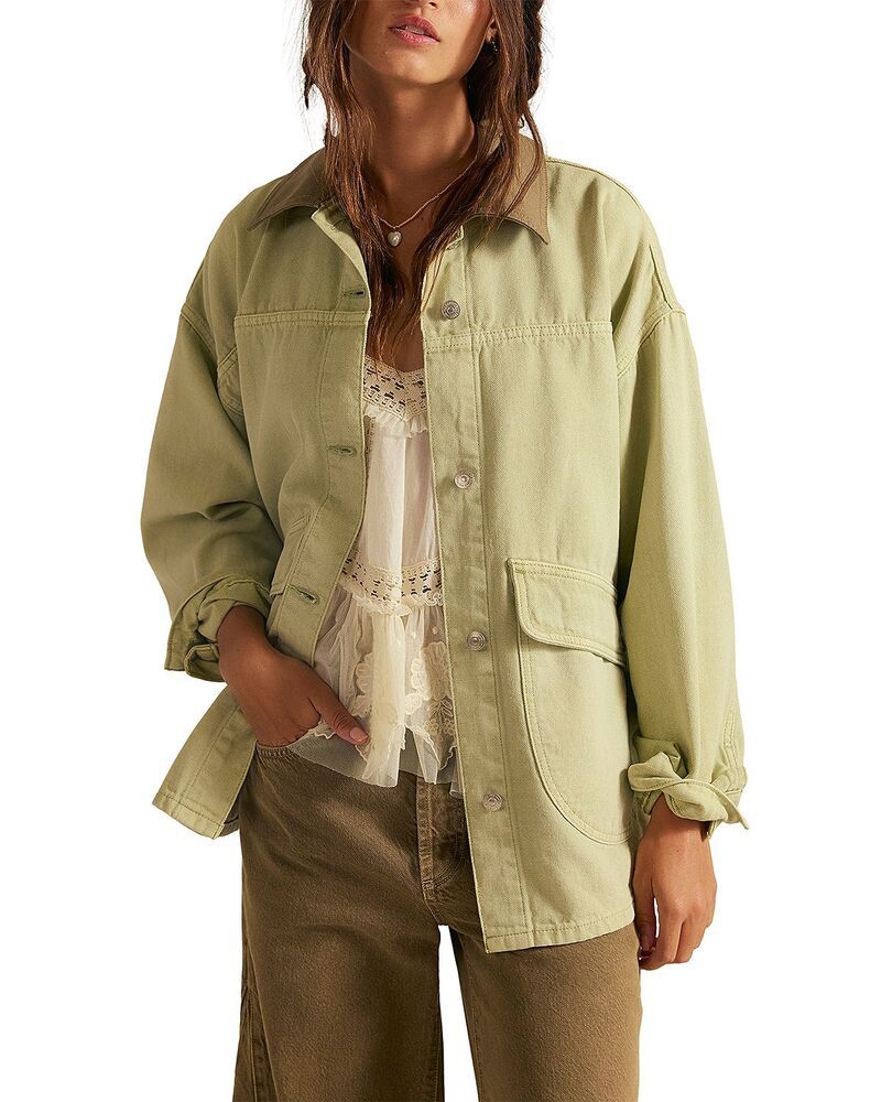 フリーピープル レディース アウター ジャケット・ブルゾン デニム Free Peoplemon Denim Jacket Washed Sage セージ