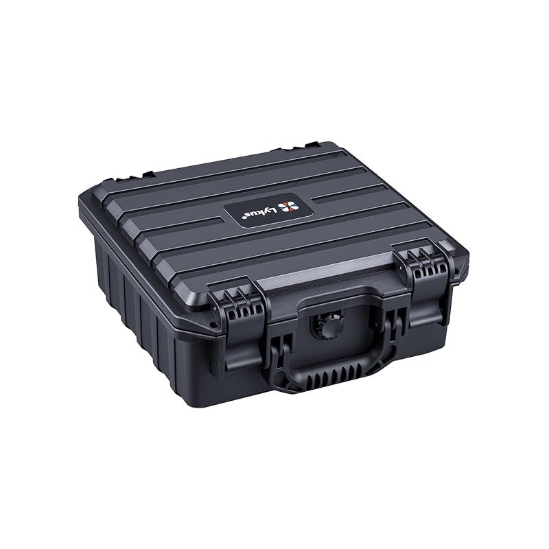 【新品】 Lykus HC-2821 防水ハードケース 格子状カットスポンジが内蔵 内寸:28x26.2x12 cm カメラ、ドローン、ラップトップなどに適用 0