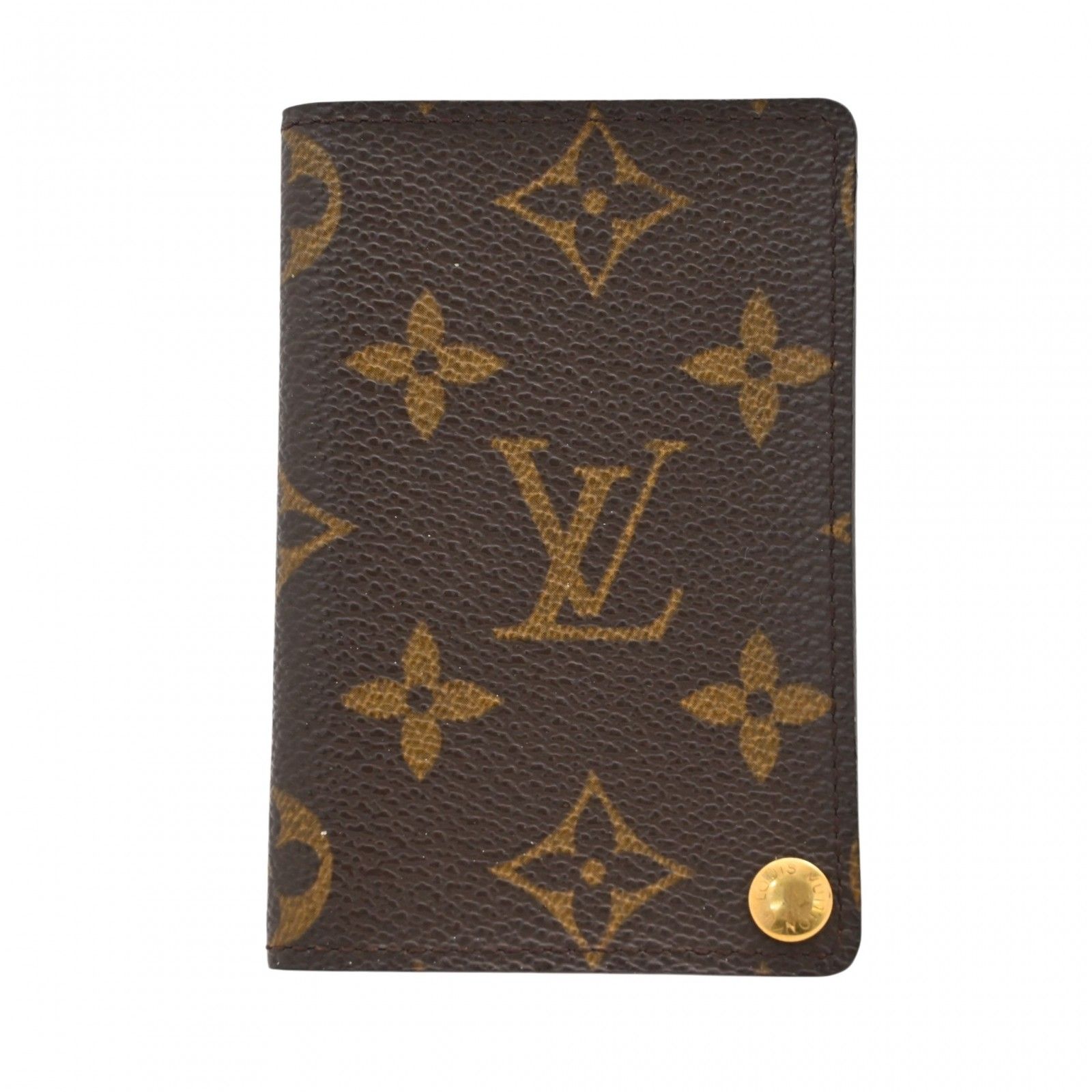 【中古】ルイヴィトン モノグラム ポルト カルト クレディ プレッシオン カードケース クリアポケット Bランク lv8909bd