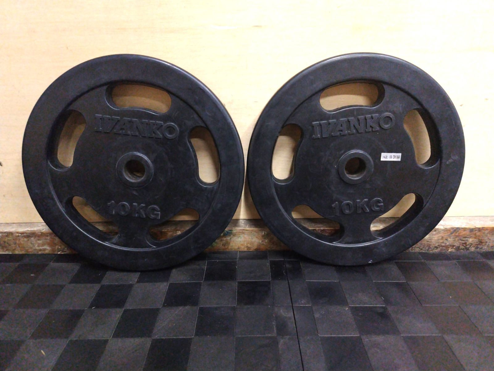 【中古】［IVANKO］28mmラバープレート10kg（2枚セット）