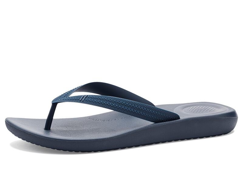 フィットフロップ メンズ シューズ サンダル Fitflop Iqushion TexturedStrap FlipFlops Midnight Navy ネイビー