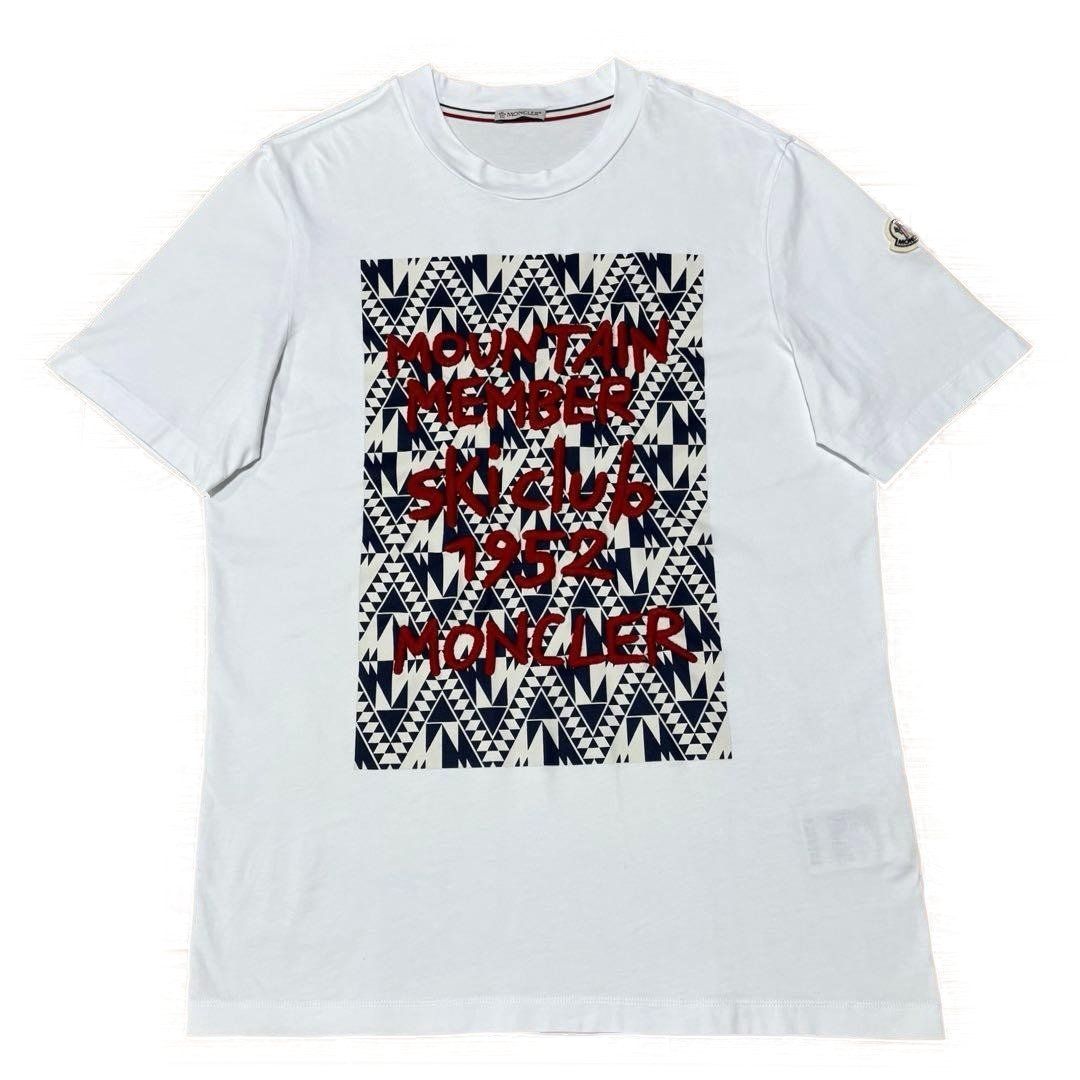 モンクレール 刺繍ロゴ ホワイト Tシャツ M 国内正規品 5S545 - メルカリ