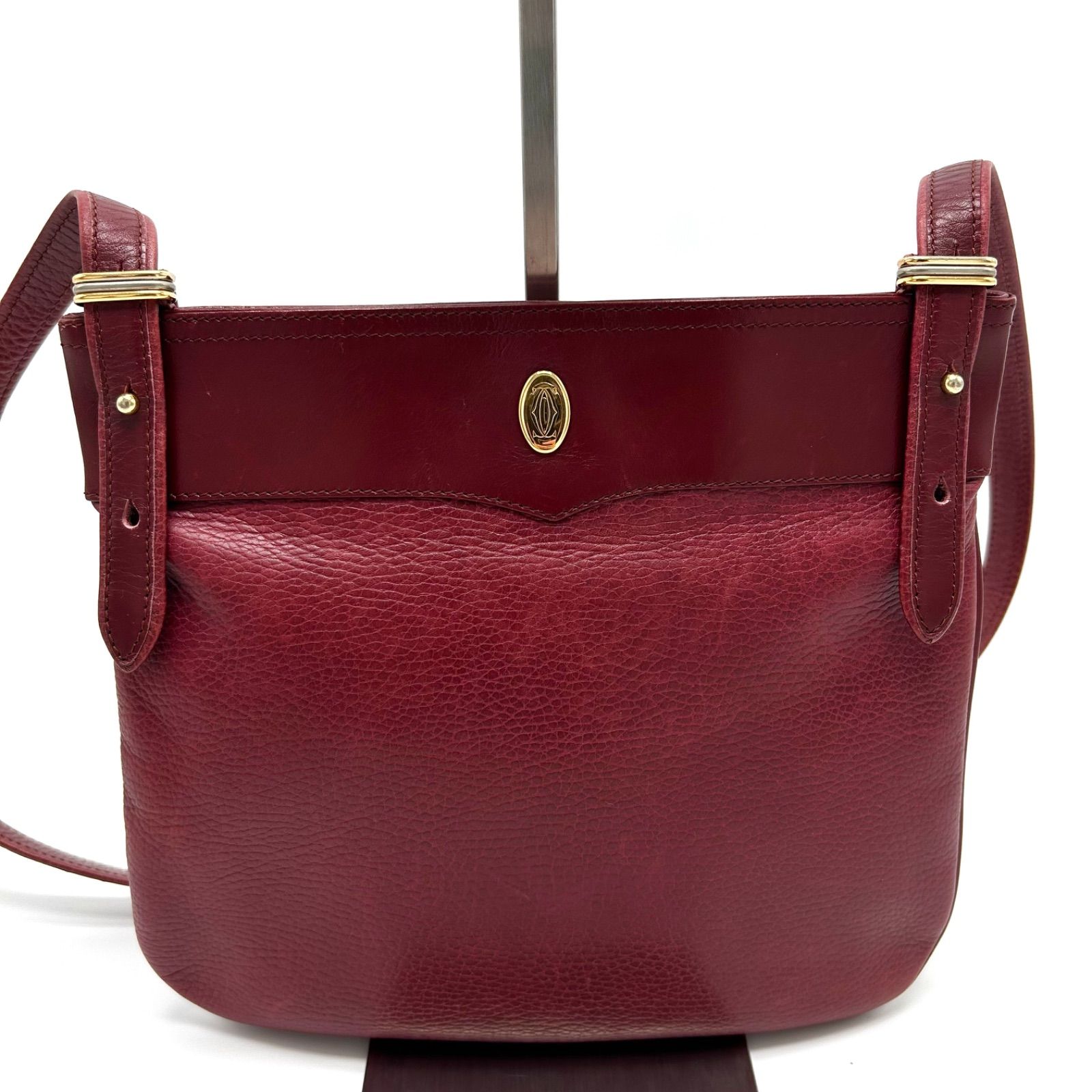 美品 Cartier カルティエ ショルダーバッグ 肩掛け 斜めがけ 