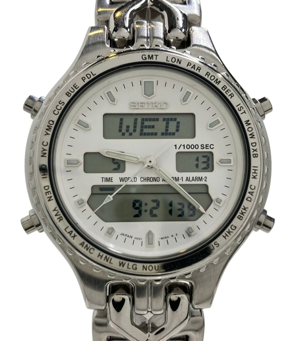 セイコー 腕時計 H021-8050 クオーツ ホワイト メンズ SEIKO 4,649円