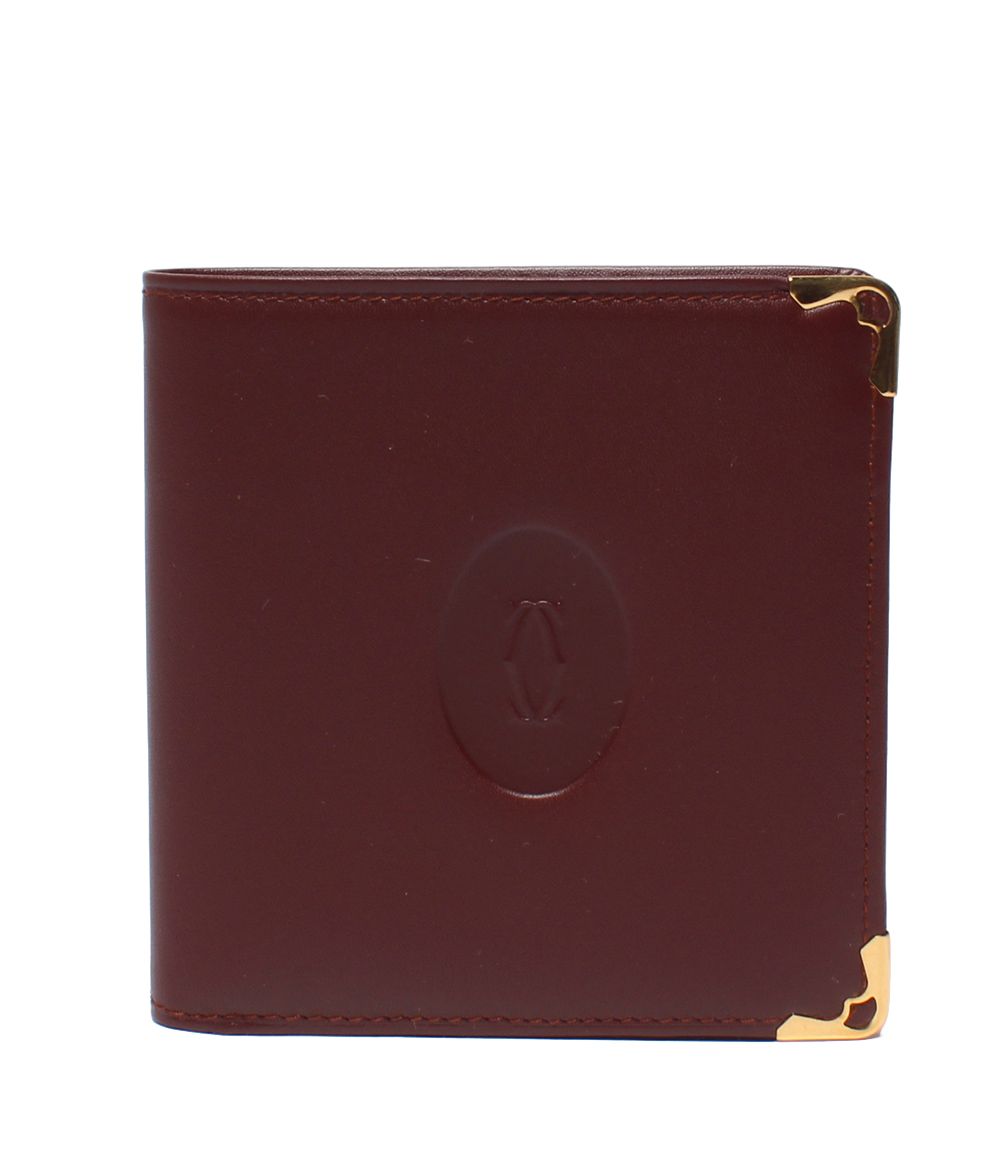 美品 カルティエ 二つ折り財布 メンズ Cartier