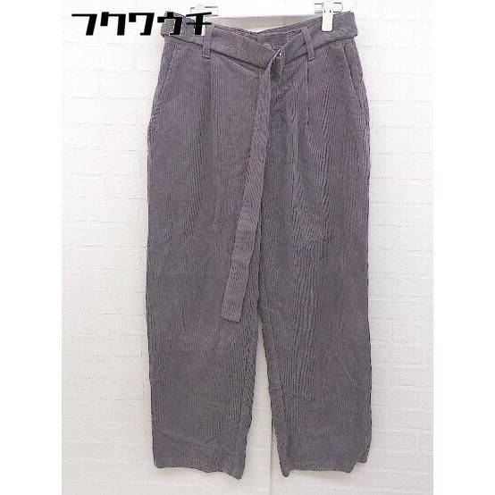 CASPER JOHN キャスパージョン ウエストベルト付き コーデュロイ ワイド パンツ サイズM グレー系 メンズ 【中古】 【1105240002377】