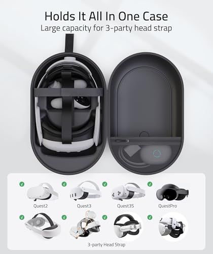 Syntech 大型ハードキャリングケース 対応Meta Quest 3S/Oculus Quest