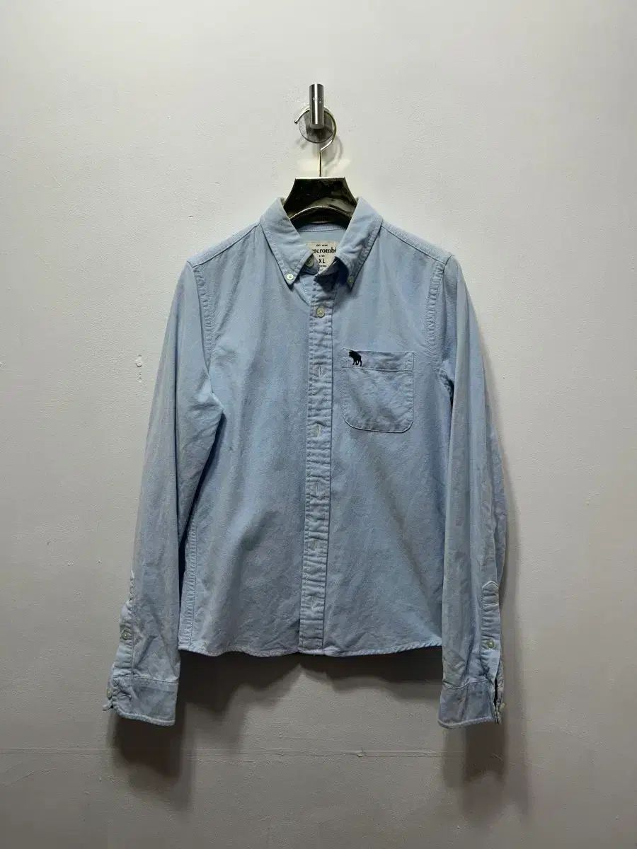 アバクロンビー オックスフォード シャツ スカイブルー XL キッズ