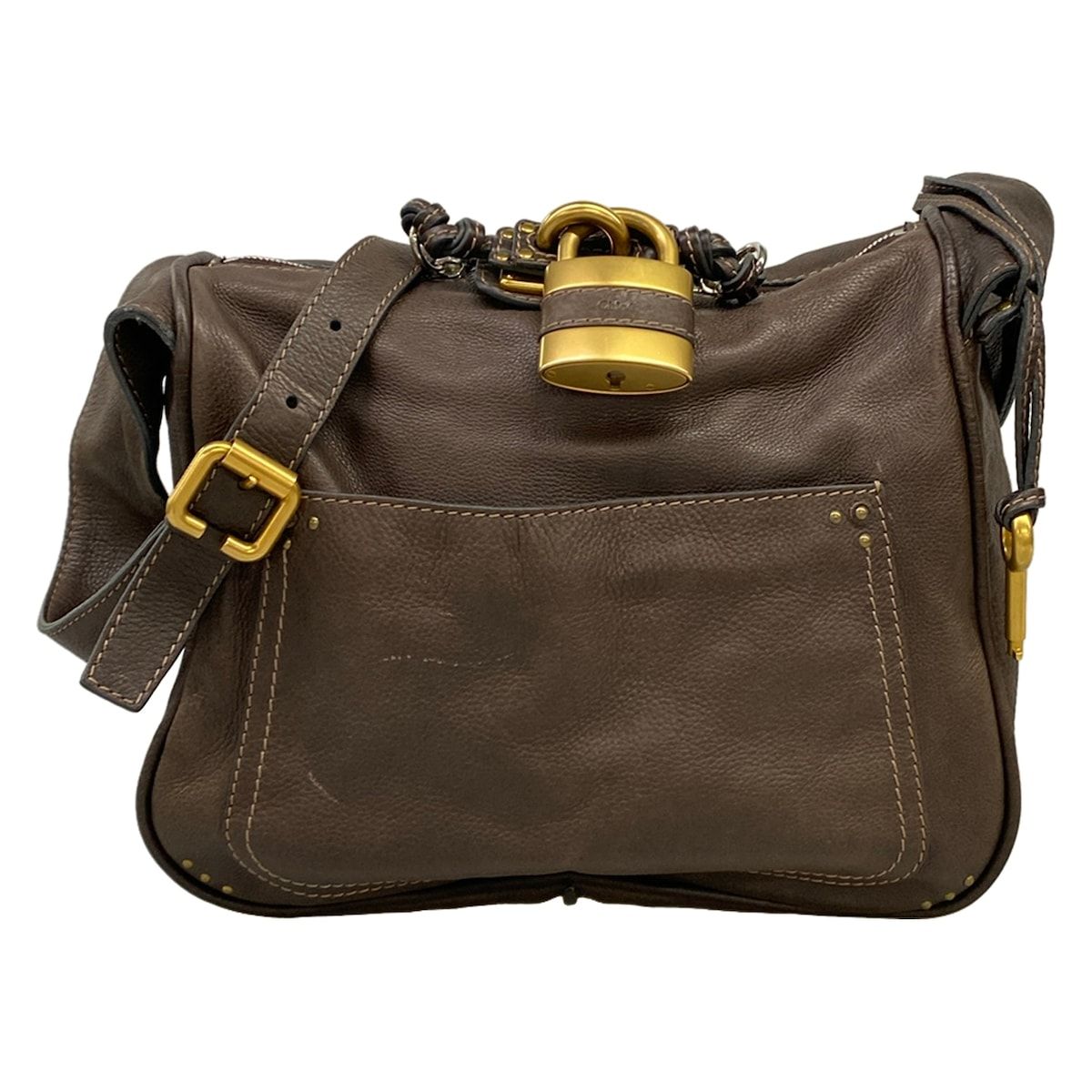 Chloe(クロエ) ショルダーバッグ パディントン ダークブラウン レザー