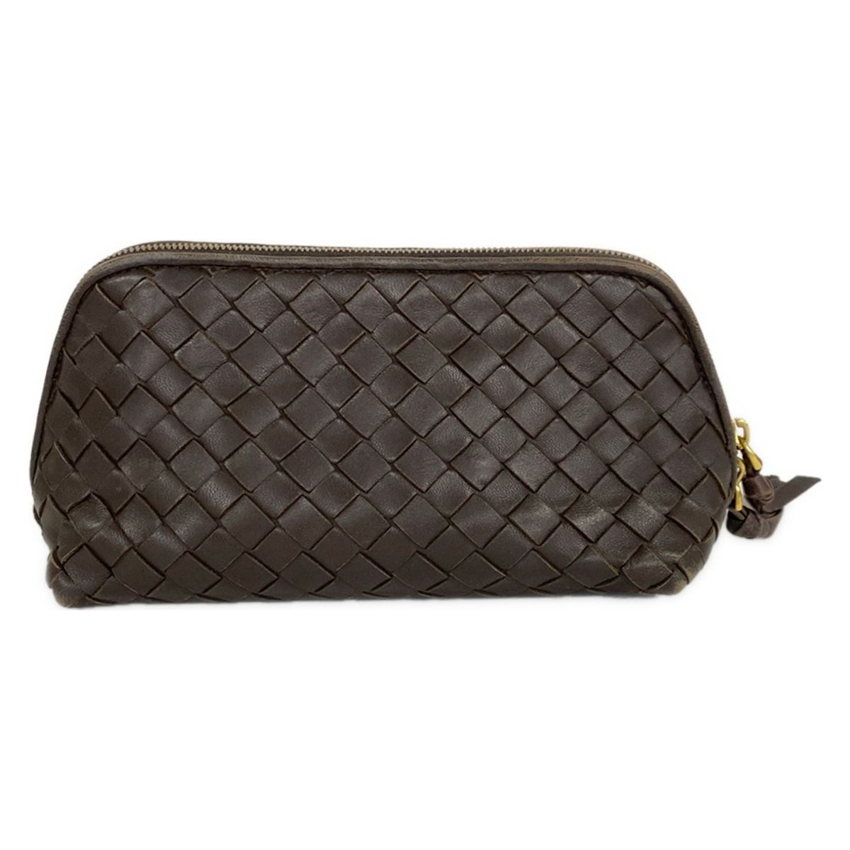BOTTEGA VENETA(ボッテガヴェネタ) ポーチ イントレチャート 132534 ブラウン レザー