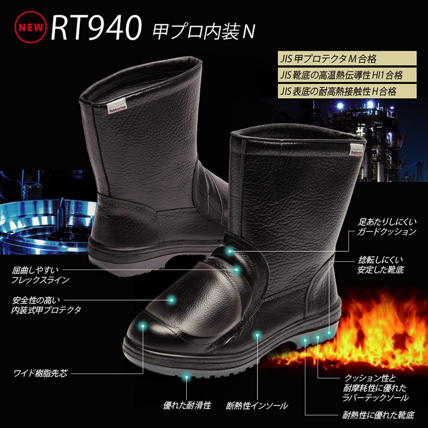 新品 [ミドリ安全] ラバーテック 安全靴 JIS規格 半長靴 甲プロテクタ