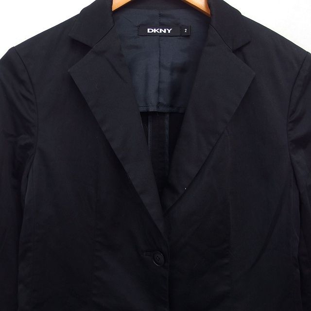 ダナキャランニューヨーク DKNY テーラード ジャケット 無地 コットン