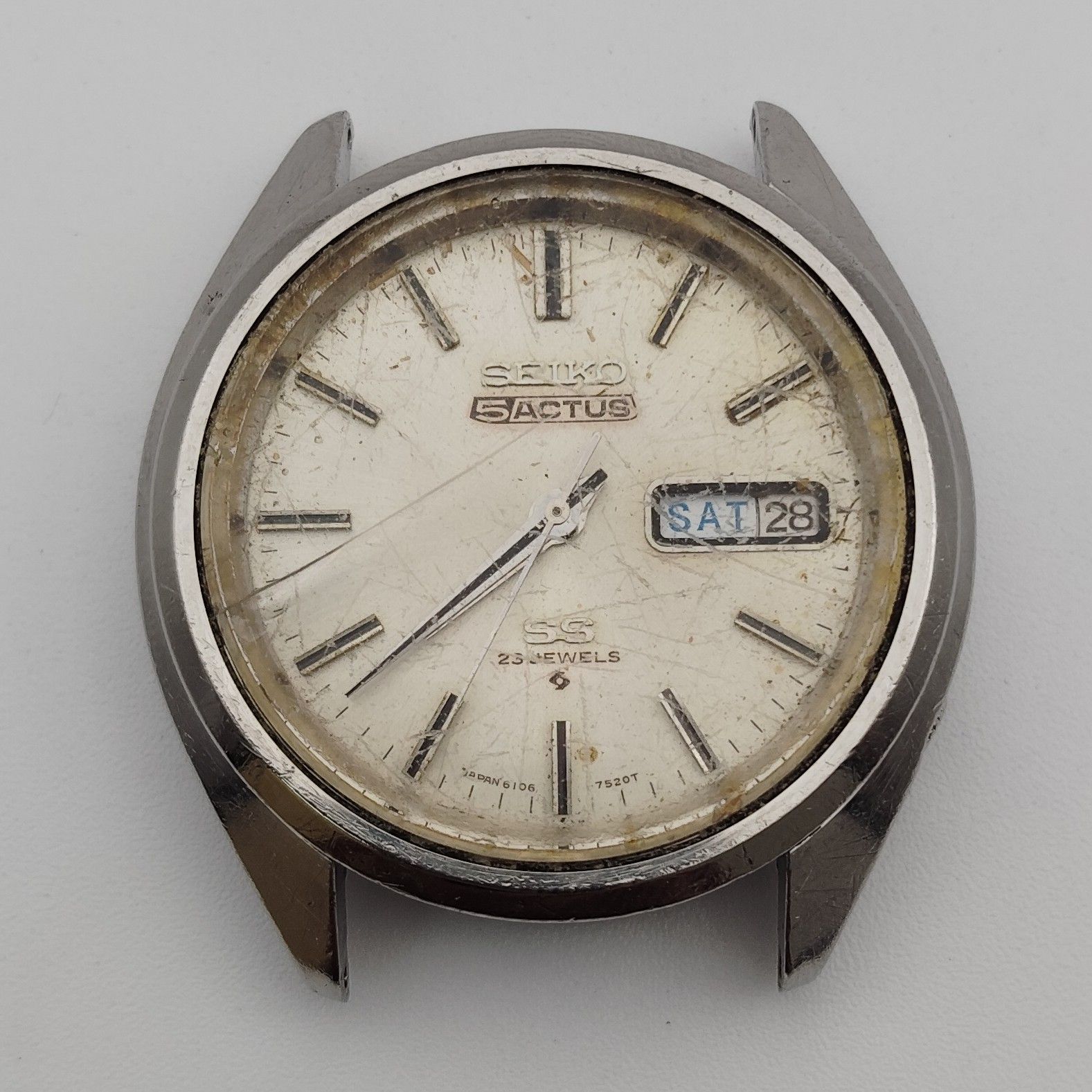 稼働 SEIKO セイコー 5アクタス SS 6106-7480 自動巻 ヴィンテージ 