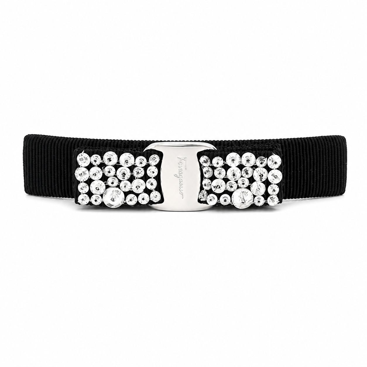 ギフト対応可】フェラガモ FERRAGAMO バレッタ VARA ribbon crystal