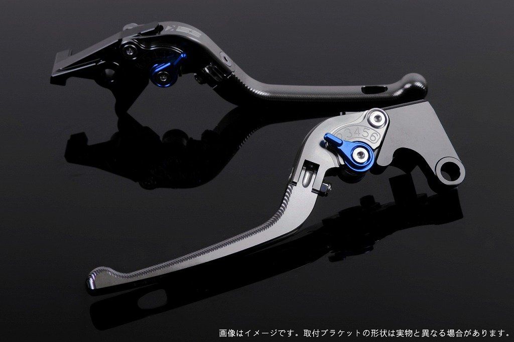 新品 SSK スピードラ アジャストレバーセット 3D可倒式 レバー本体カラー:チタン アジャスターカラー:ブルー HONDA ADV150 KF38