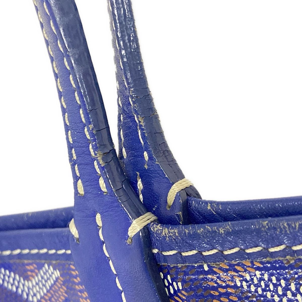 GOYARD(ゴヤール) トートバッグ サンルイPM ブルー レザー - メルカリ