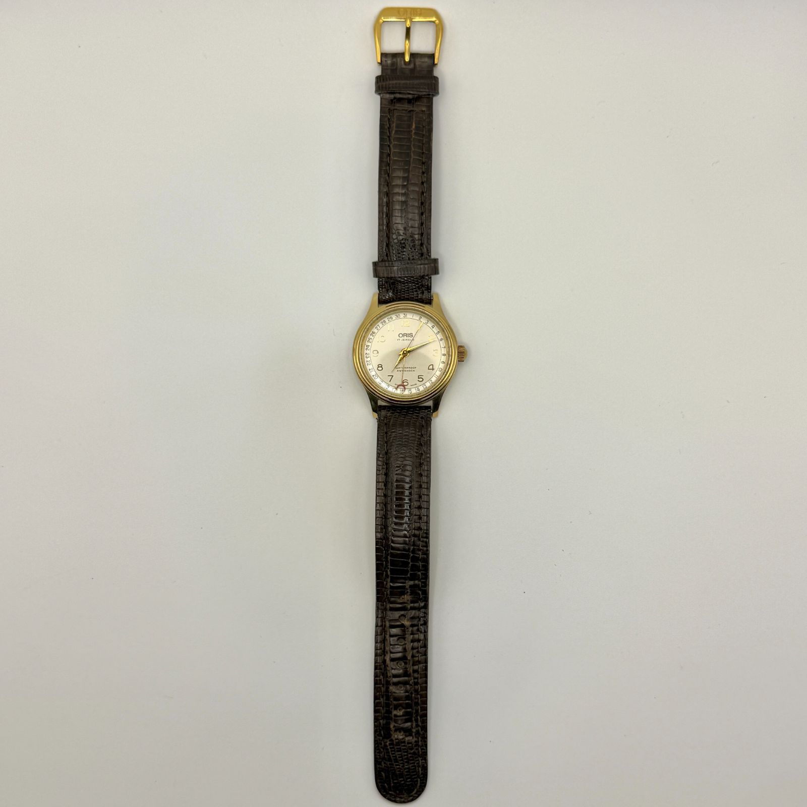 箱 保証書付 稼働 ORIS オリス 302-7285B ポインターデイト 自動巻 