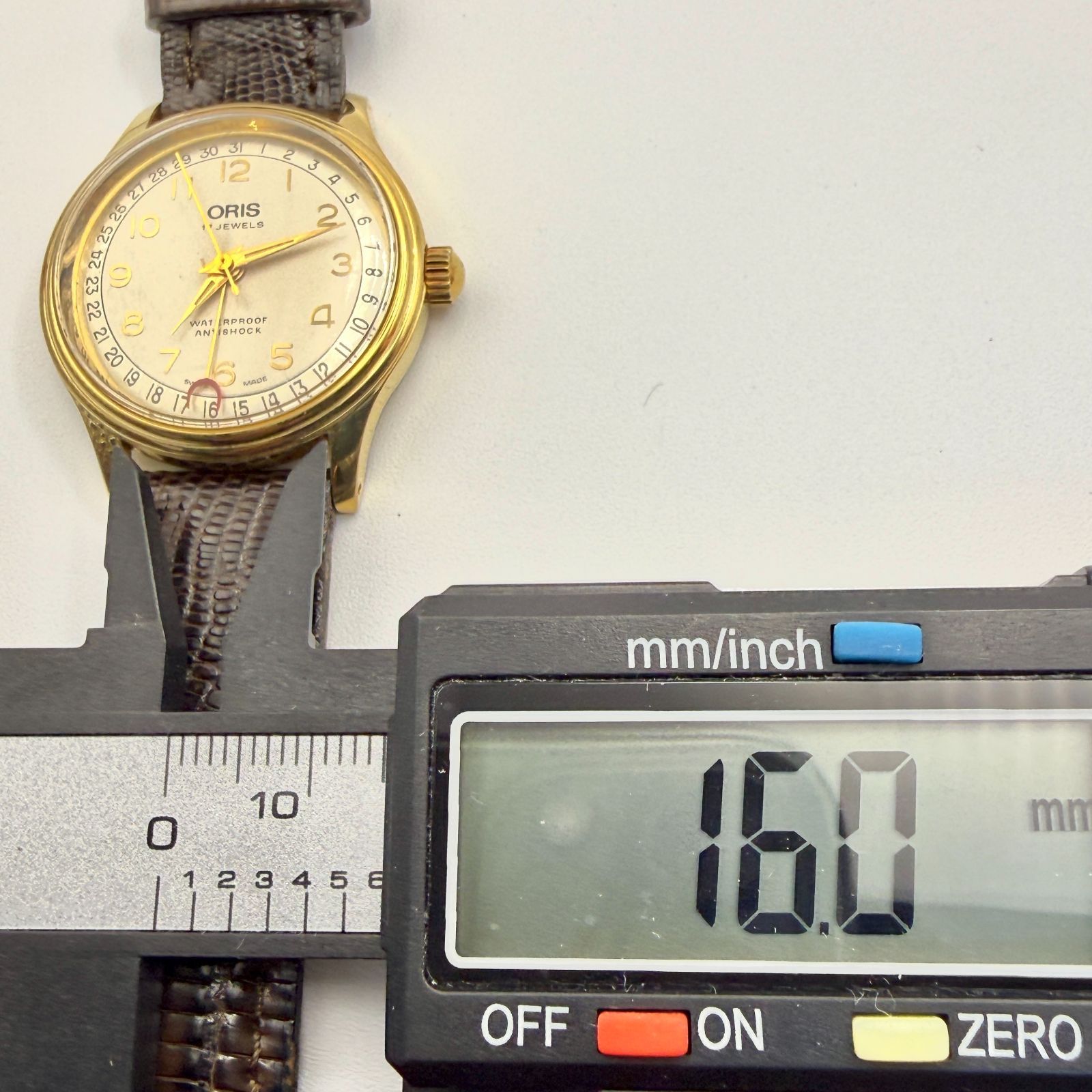 箱 保証書付 稼働 ORIS オリス 302-7285B ポインターデイト 自動巻 