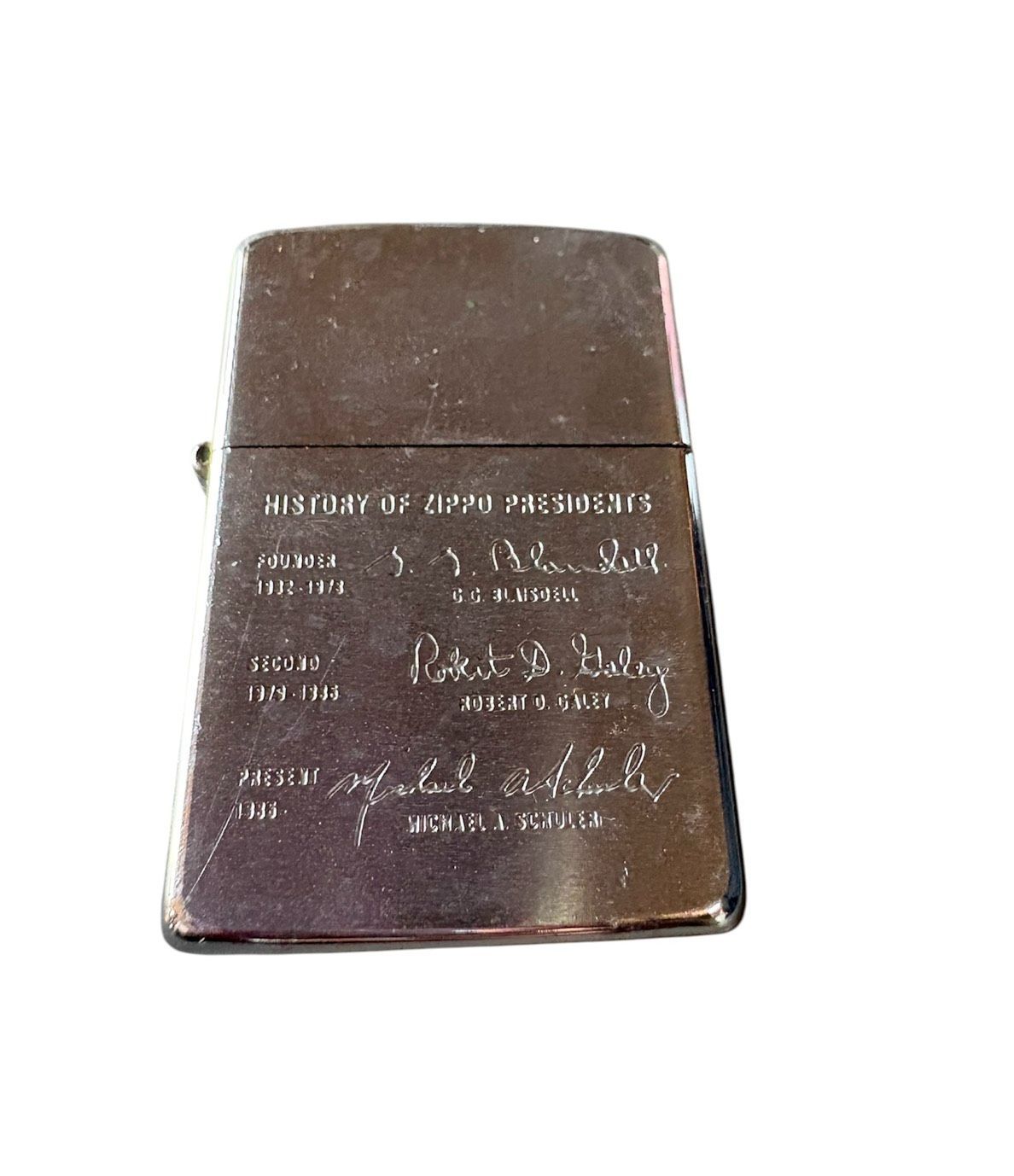 ★【ライター】ZIPPO　オイルライター　HISTORY OF ZIPPO PRESIDENTS 着火未確認