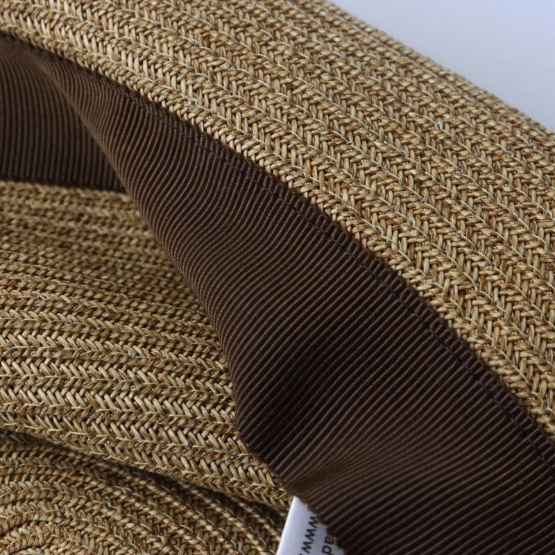 マチュアーハ mature ha. BOXED HAT 7cm brim grosgrain ribbon