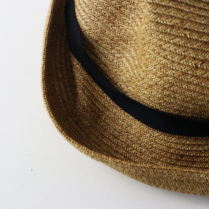 マチュアーハ mature ha. BOXED HAT 7cm brim grosgrain ribbon
