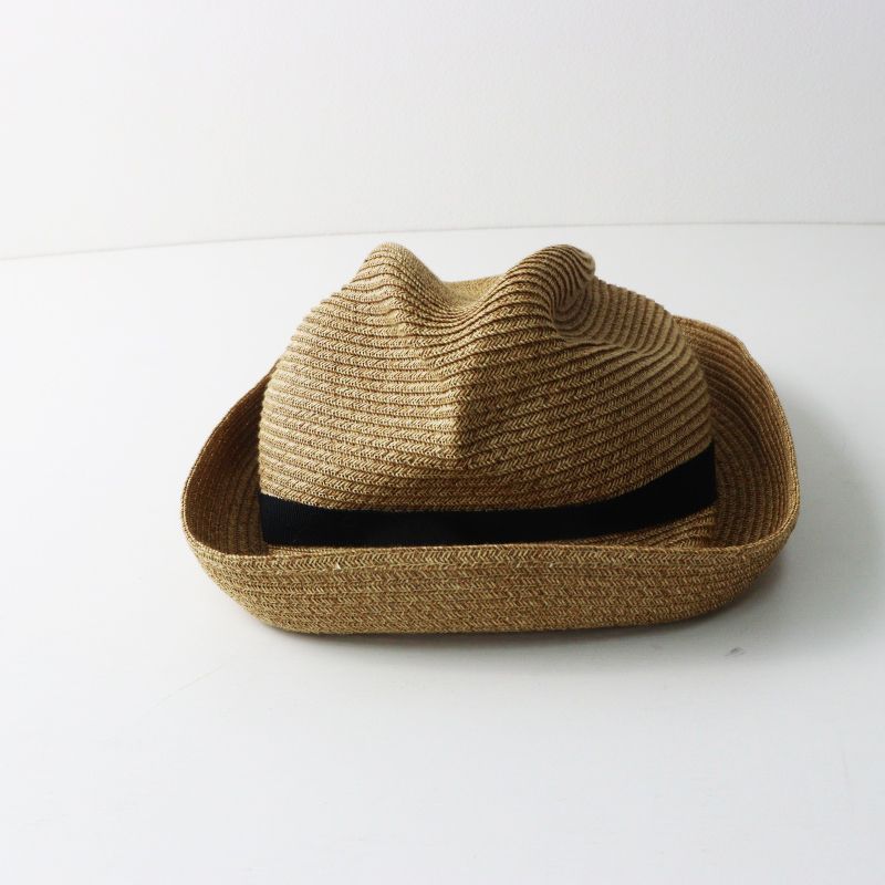 マチュアーハ mature ha. BOXED HAT 7cm brim grosgrain ribbon