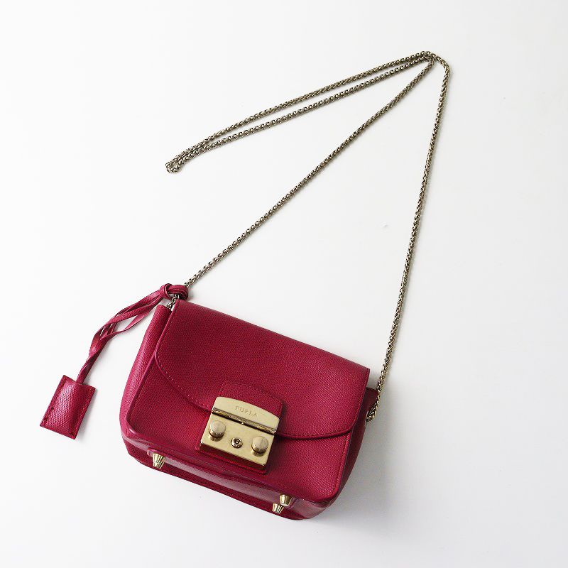 フルラ FURLA Metropolis メトロポリス レザーミニショルダーバッグ
