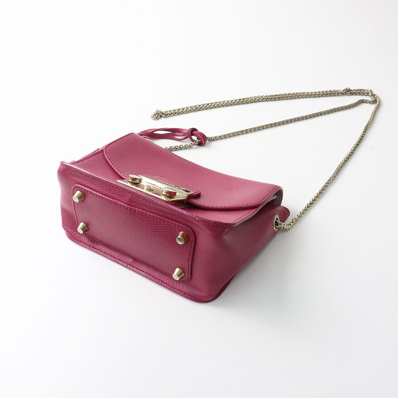 フルラ FURLA Metropolis メトロポリス レザーミニショルダーバッグ