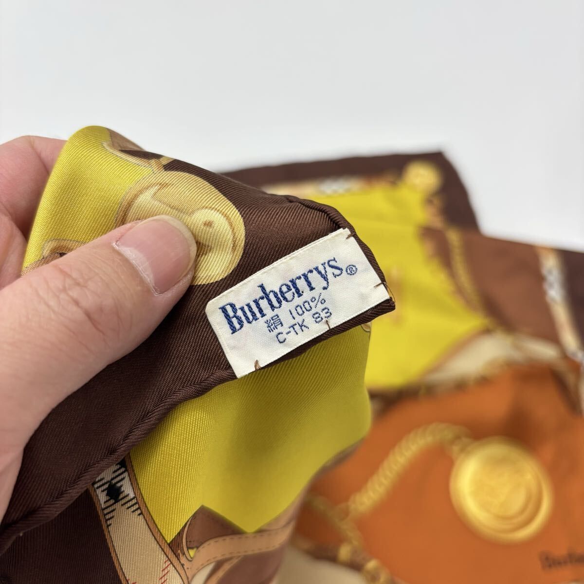Burberrys バーバリーズ BURBERRY バーバリー 総柄 シルク スカーフ