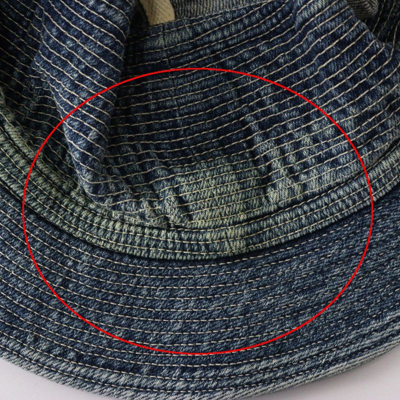 キャピタル KAPITAL 老人と海HAT デニム インディゴ ｜ブルー バケット