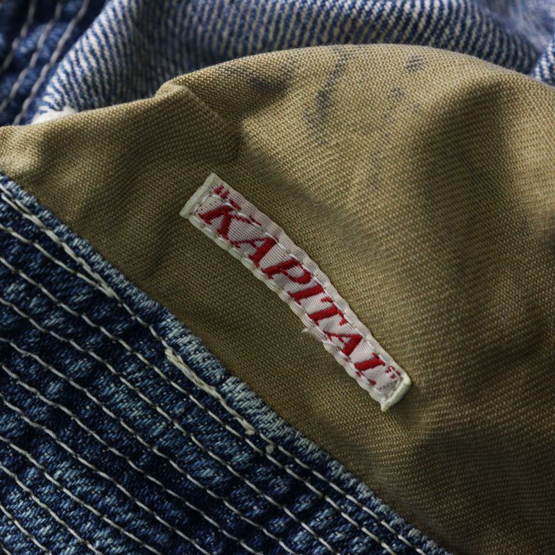 キャピタル KAPITAL 老人と海HAT デニム インディゴ ｜ブルー バケット