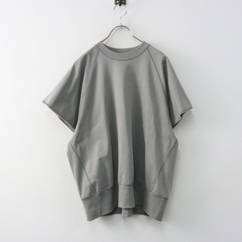 美品 オールドマンズテーラー R&D.M.Co- HALF SLEEVE RAGLAN SHIRT プルオーバー‖グレー トップス 半袖【2400014966541】