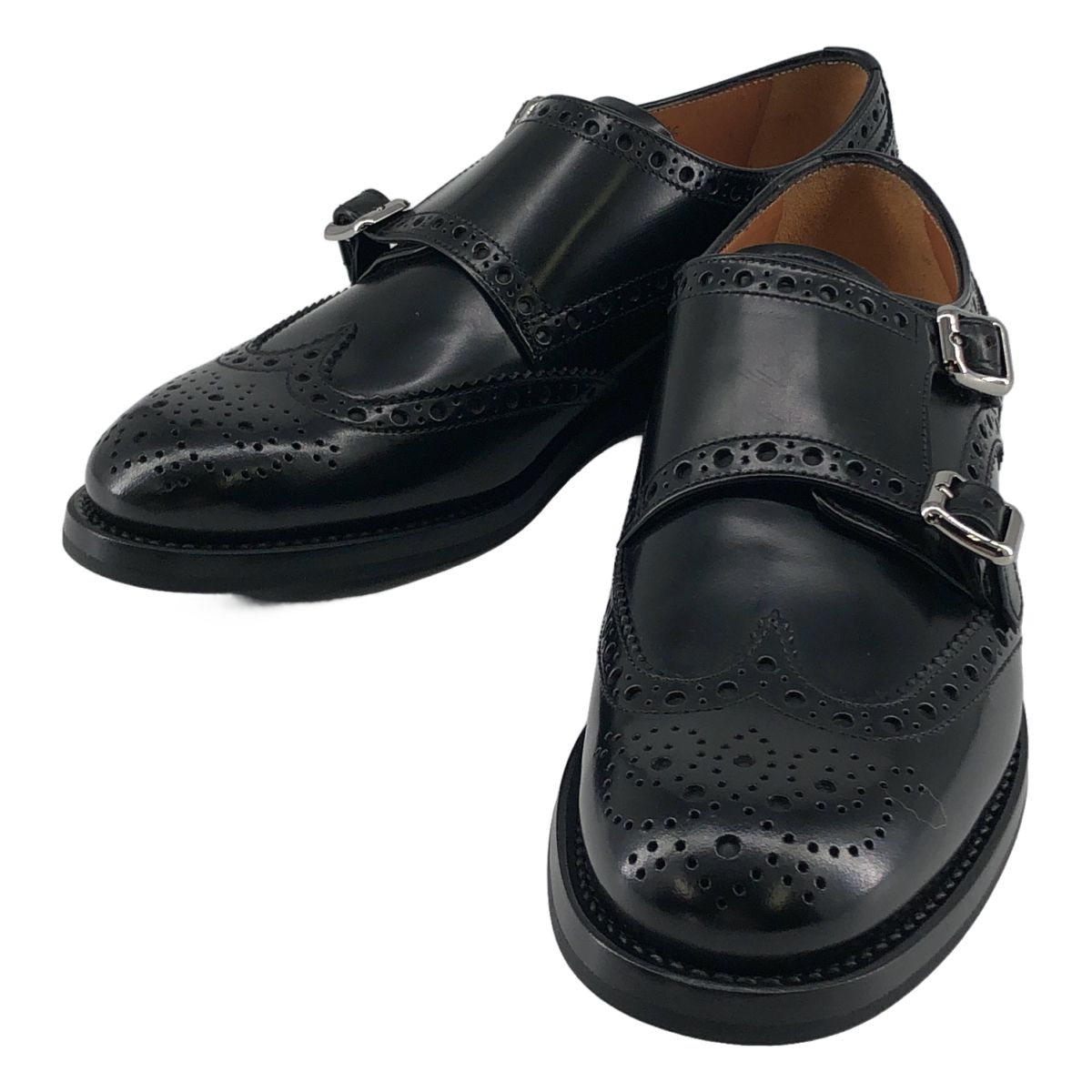 【新品】 Church's / チャーチ | LANA モンクストラップ ウィングチップ ドレスシューズ | 36 | ブラック | レディース