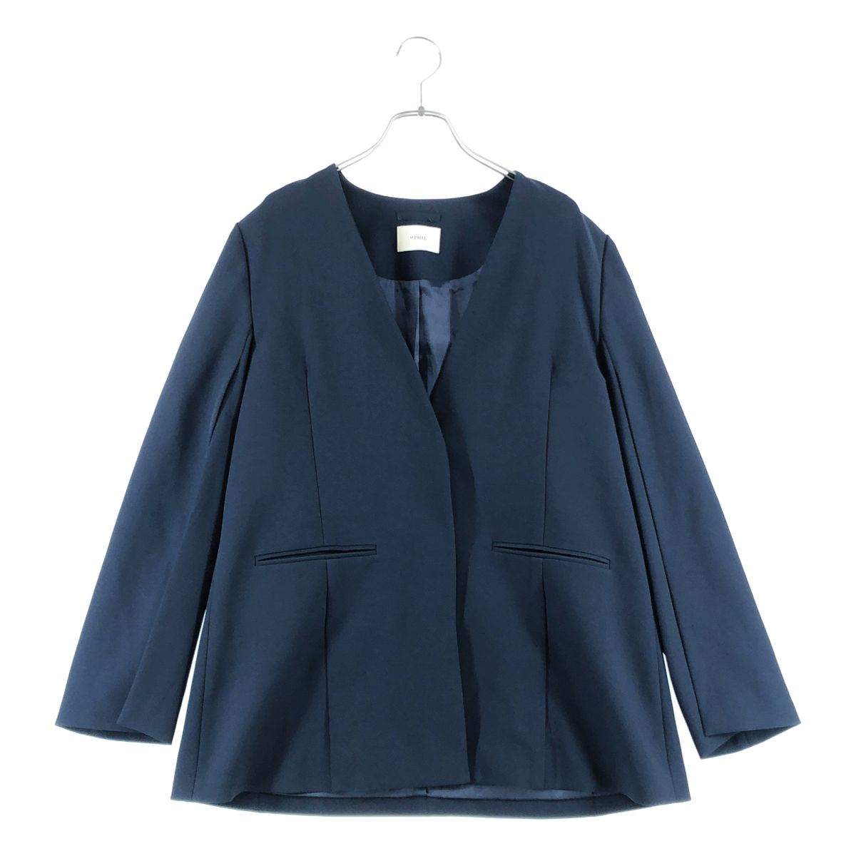 ルフィル　ジャケット　スリット　ネイビー　紺 美品】 LE PHIL / ルフィル | 2WAYツイルスリットジャケット | F