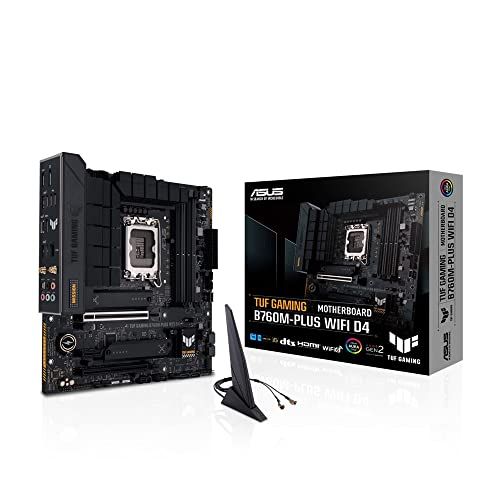 ASUS TUF GAMING B760M-PLUS WIFI D4 intel 第14・13・12世代 CPU対応 LGA1700 B760 搭載 DDR4 mATX マザーボード/国内正規代理店品 shu