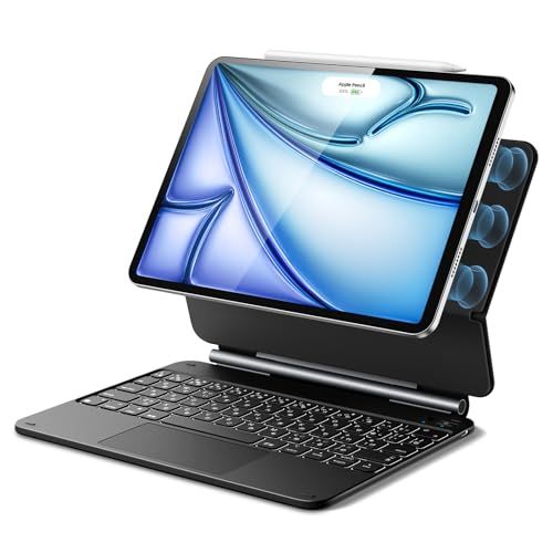 ESR iPad Air 11インチ M4/M3/M2 (2026/2025/2024) Air（第5/4世代）Pro 11インチ（第4/3/2/第1世代）ケース キーボード Magic Keyboard 便利にセットできるフローティングカンチレバース shu
