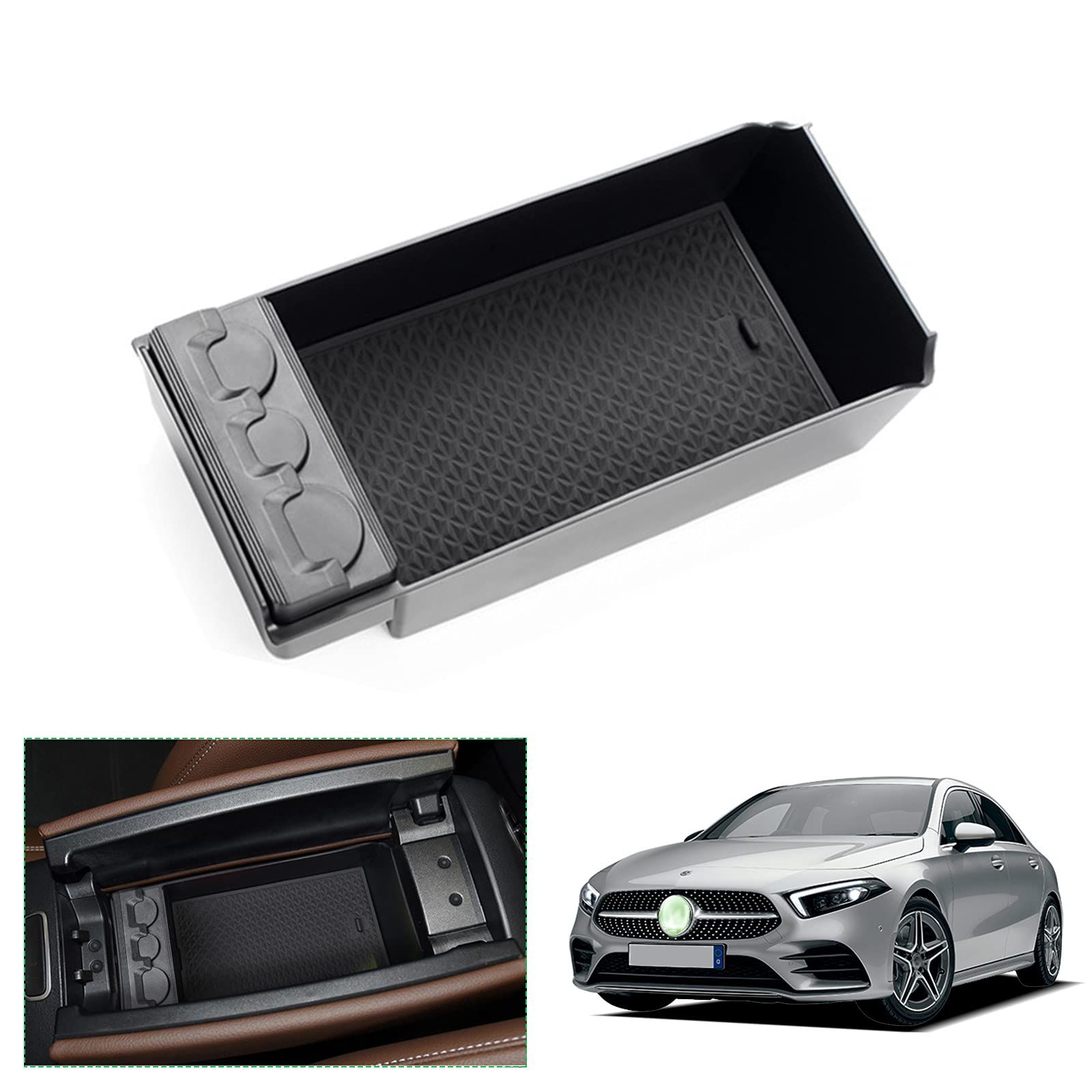 新品 【GAFAT】メルセデス ベンツ Aクラス 4代目 W177/V177型 2018年～現行 Benz 専用 車用収納ボックス 外付コンソールボックス 内装パーツ センターコンソールボックス アームレストボックス ドレスアップ ABS材質製 収納ボックス