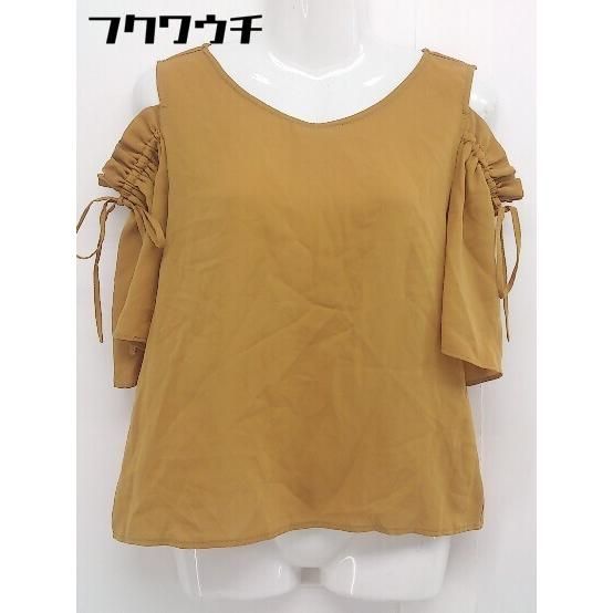 ◇ Simplicite シンプリシテェ オフショル ブラウス カットソー サイズF キャメル レディース 【中古】 【1107220006504】