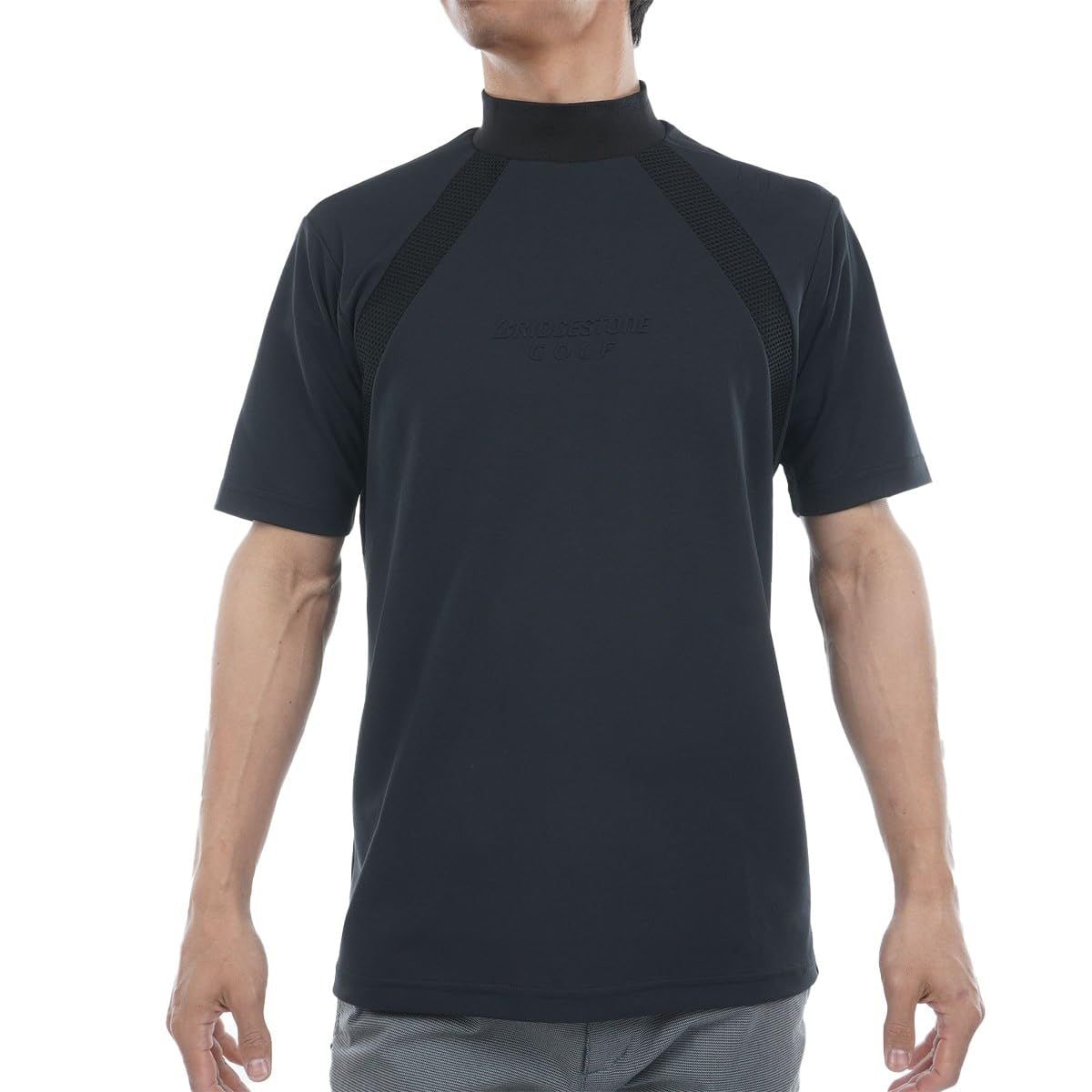 新品 [ブリヂストン] 半袖モックネックシャツEGM11A