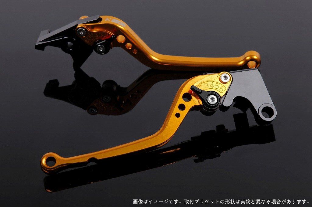 新品 アジャストレバー ブレーキ&クラッチセット レバー色:ゴールド アジャスト色:ブラック (B-KING 08-11)