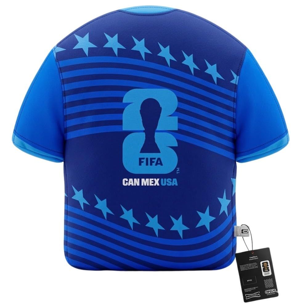 【FIFA公式ライセンス商品】FIFA ワールドカップ 2026 ユニフォーム型 クッション 大型55cm Tシャツ型 サッカー インテリア 部屋 応援グッズ FIFA WORLD CUP 26 記念グッズ プレゼント