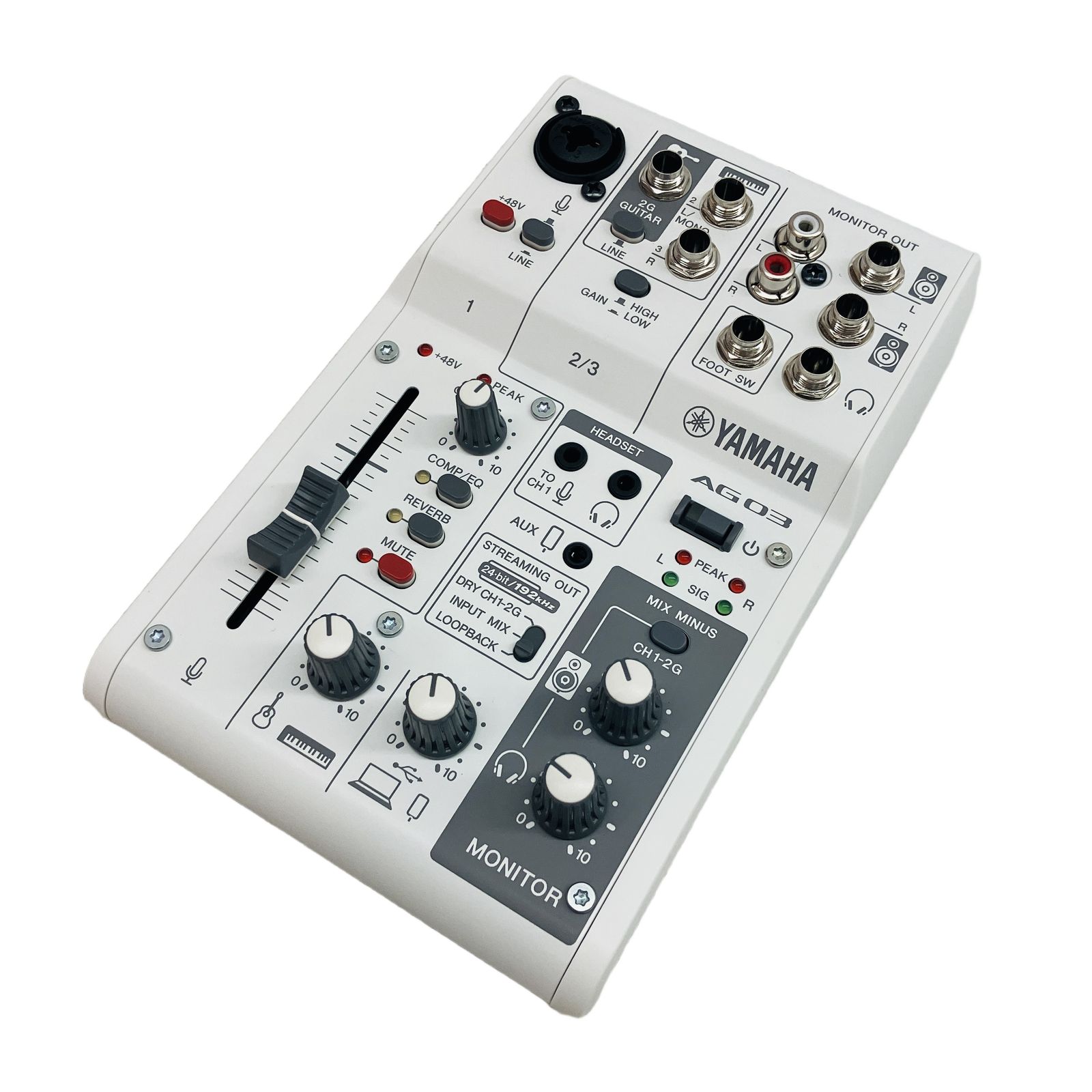 YAMAHA ヤマハ AG03MK2 2023年製 ライブストリーミング ミキサー 音響機材 中古 美品 C11176998