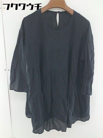 ◇ Simplicite シンプリシテェ 八分袖 ブラウス カットソー ブラック レディース 【中古】 【1108030001925】