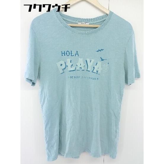 ◇ BAYFLOW ベイフロー プリント 半袖 Tシャツ カットソー サイズ 3 ブルー レディース 【中古】 【1108040004152】